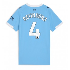 Manchester City Tijjani Reijnders #4 Domaci Dres za Ženska 2025-26 Kratak Rukavima